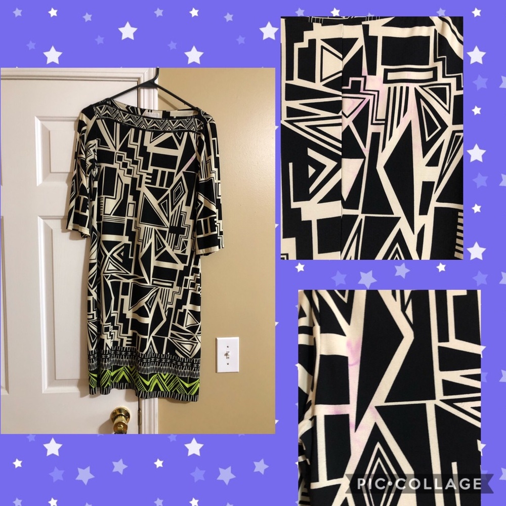 Aztec print dress